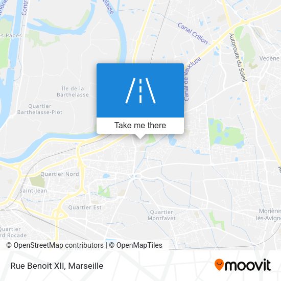 Rue Benoit XII map