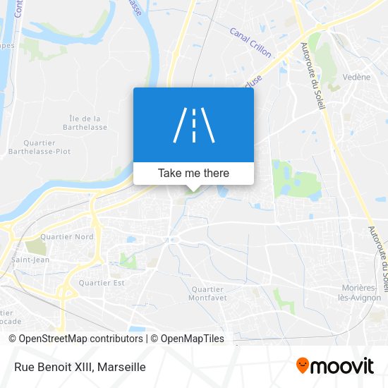 Rue Benoit XIII map