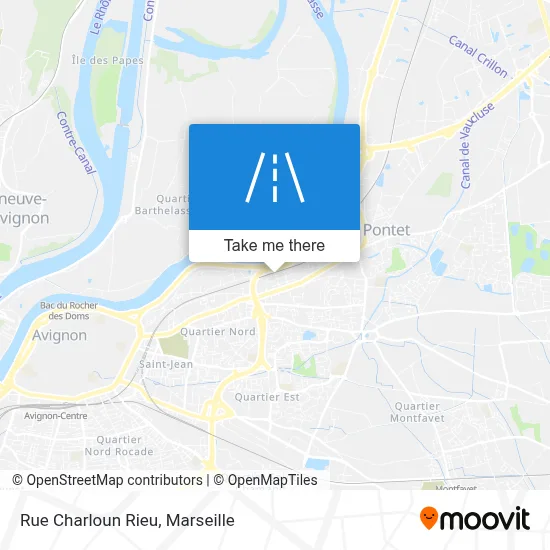 Rue Charloun Rieu map