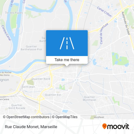 Rue Claude Monet map