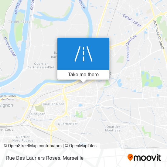 Rue Des Lauriers Roses map