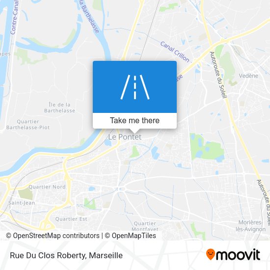 Rue Du Clos Roberty map