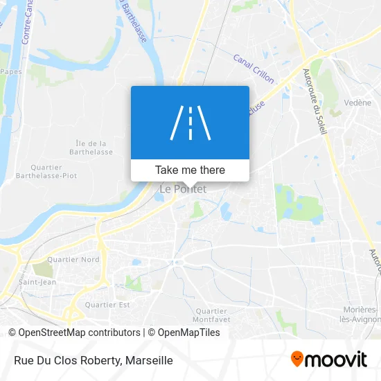 Rue Du Clos Roberty map