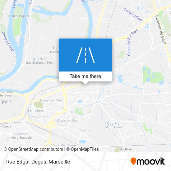 Rue Edgar Degas map