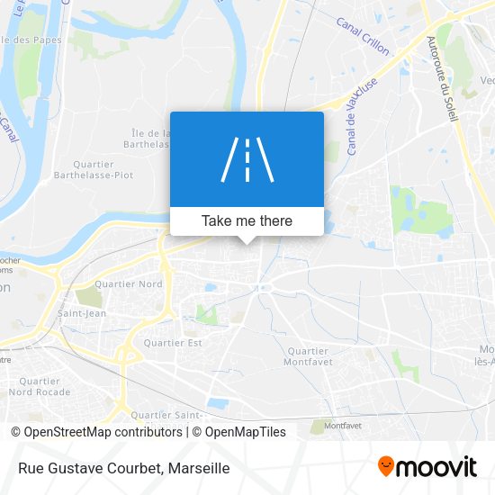 Rue Gustave Courbet map