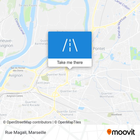 Rue Magali map