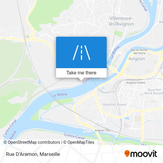 Rue D'Aramon map