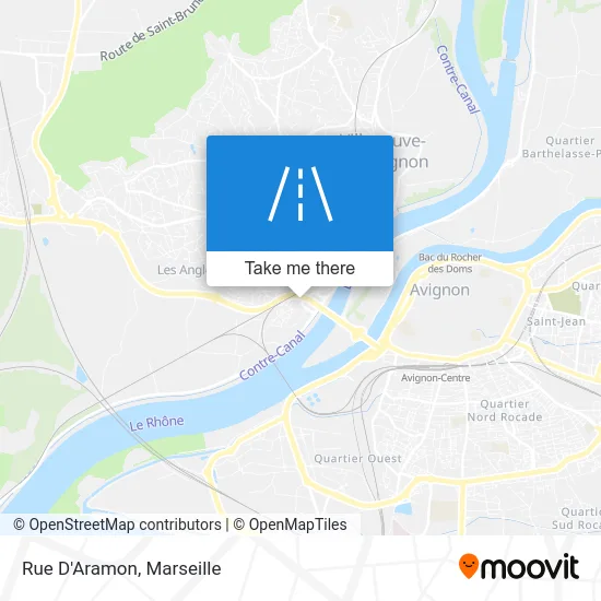 Rue D'Aramon map