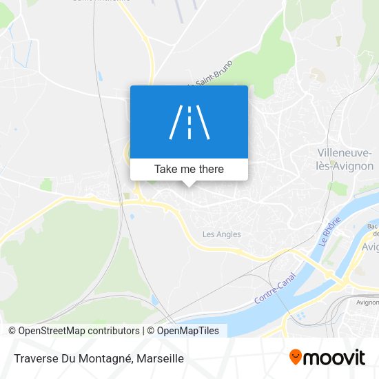 Traverse Du Montagné map