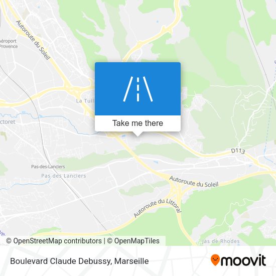 Boulevard Claude Debussy map