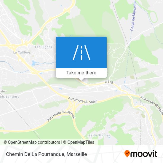 Chemin De La Pourranque map