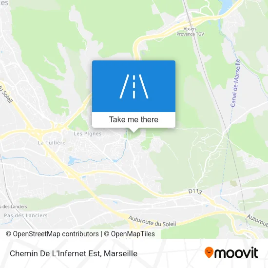 Chemin De L'Infernet Est map