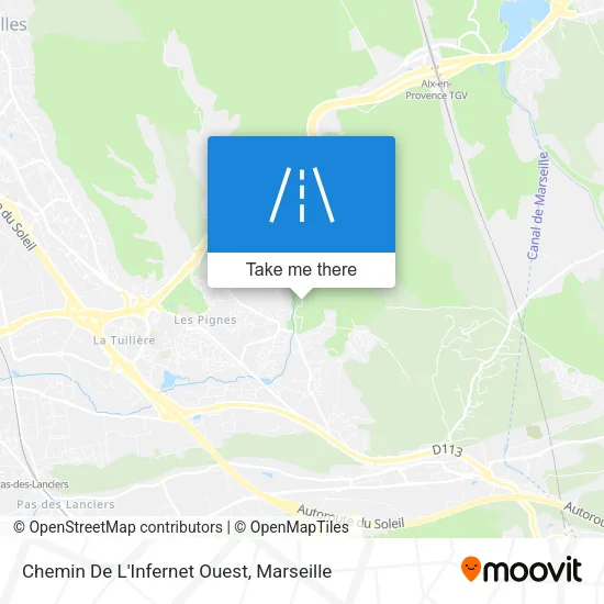 Chemin De L'Infernet Ouest map