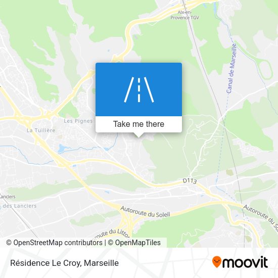 Résidence Le Croy map