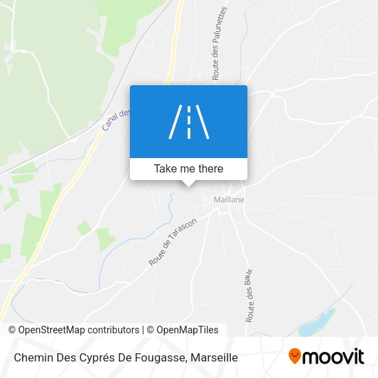 Chemin Des Cyprés De Fougasse map