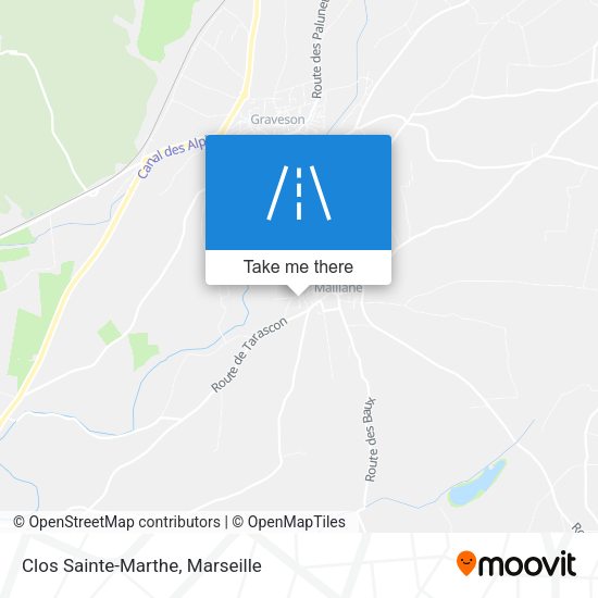 Clos Sainte-Marthe map