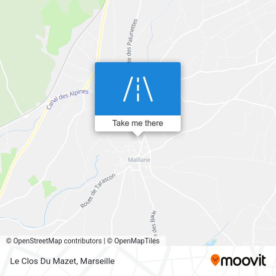 Le Clos Du Mazet map