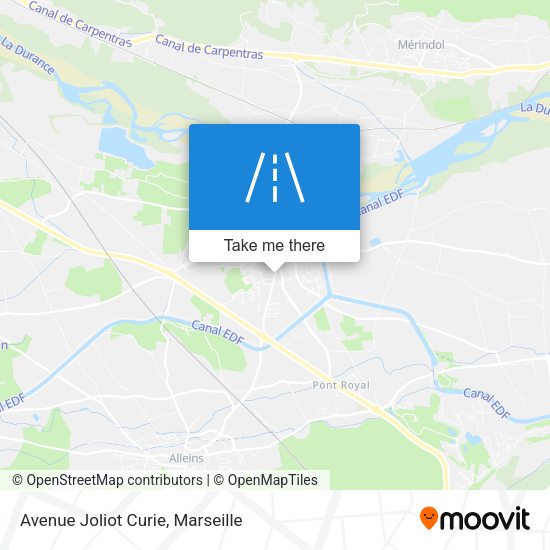 Avenue Joliot Curie map