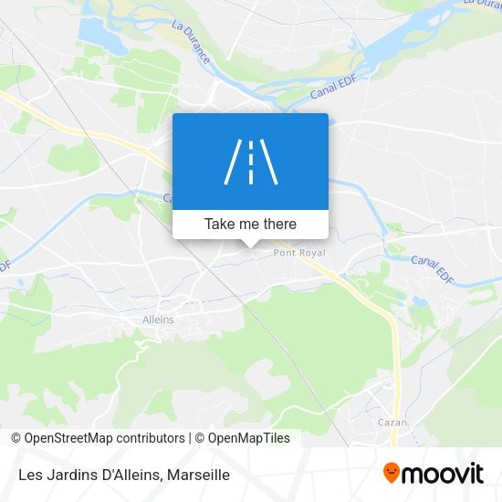 Les Jardins D'Alleins map