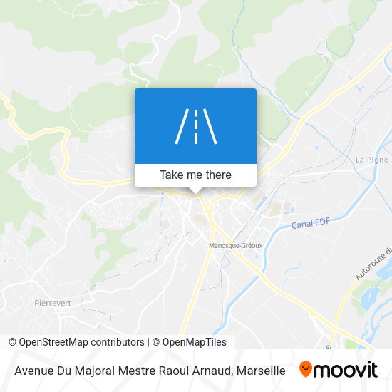 Avenue Du Majoral Mestre Raoul Arnaud map