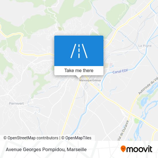 Avenue Georges Pompidou map