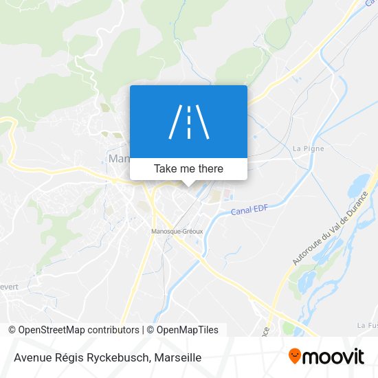 Avenue Régis Ryckebusch map