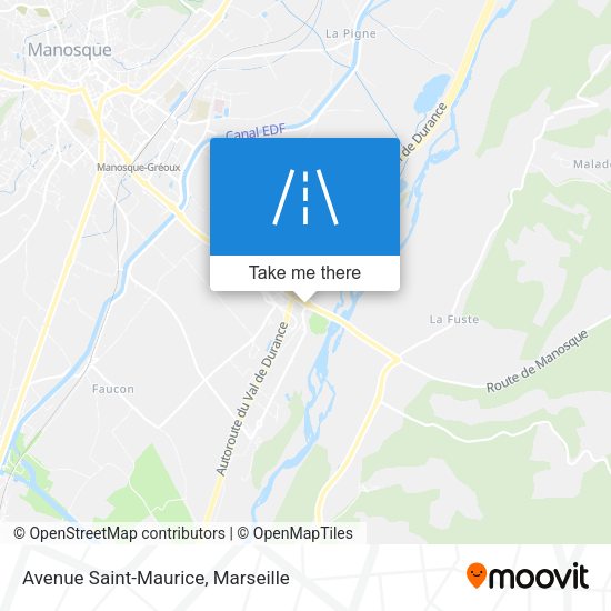 Avenue Saint-Maurice map