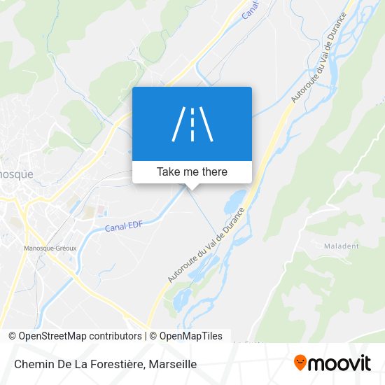 Chemin De La Forestière map