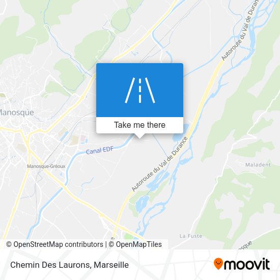 Chemin Des Laurons map