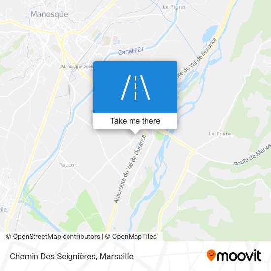 Chemin Des Seignières map