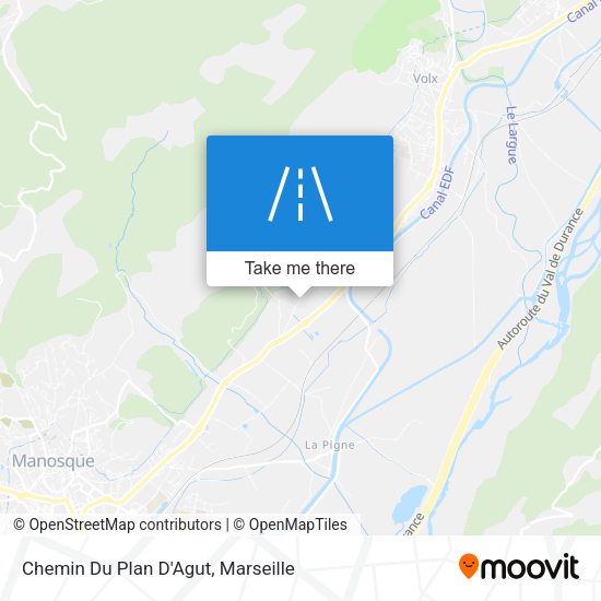Chemin Du Plan D'Agut map