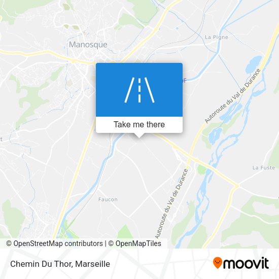 Chemin Du Thor map