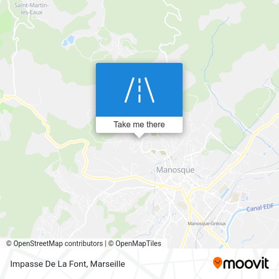 Impasse De La Font map
