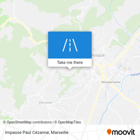 Impasse Paul Cézanne map