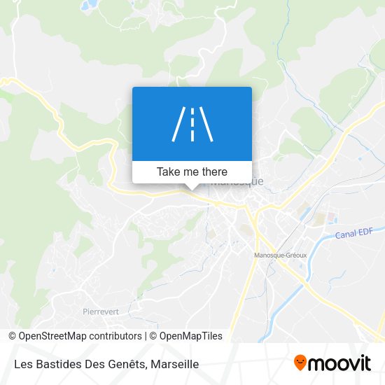 Les Bastides Des Genêts map