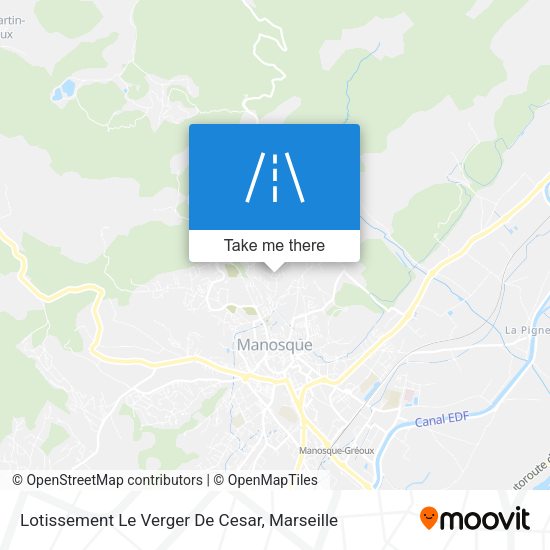 Lotissement Le Verger De Cesar map