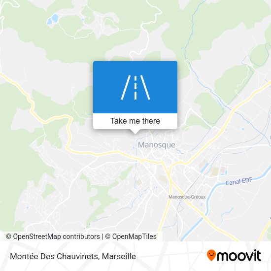 Montée Des Chauvinets map