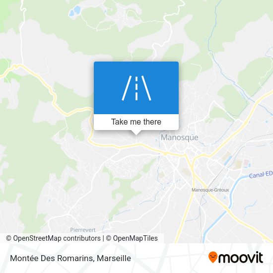 Montée Des Romarins map
