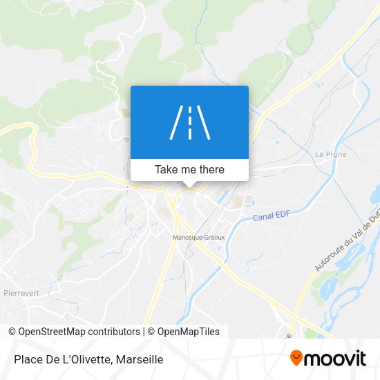 Place De L'Olivette map