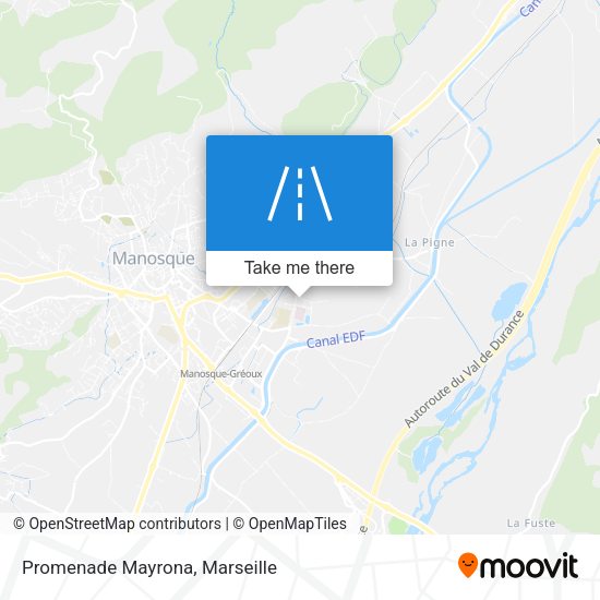 Promenade Mayrona map
