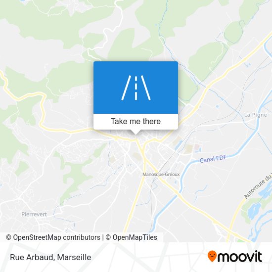 Rue Arbaud map