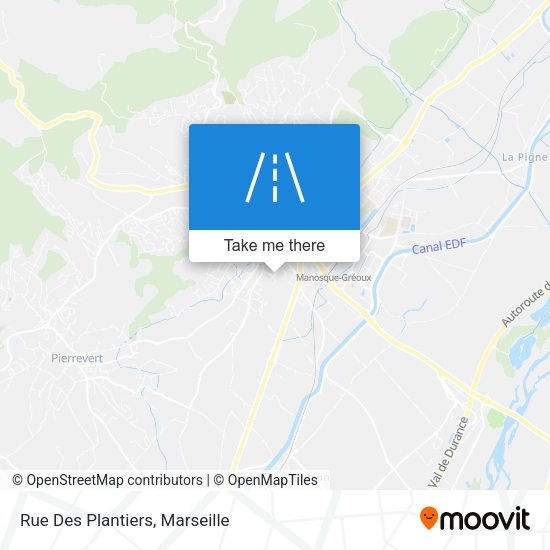 Rue Des Plantiers map