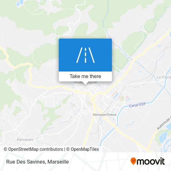 Rue Des Savines map