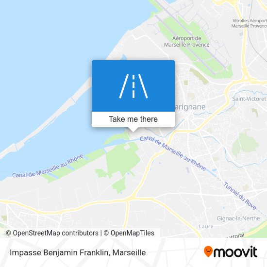 Impasse Benjamin Franklin map