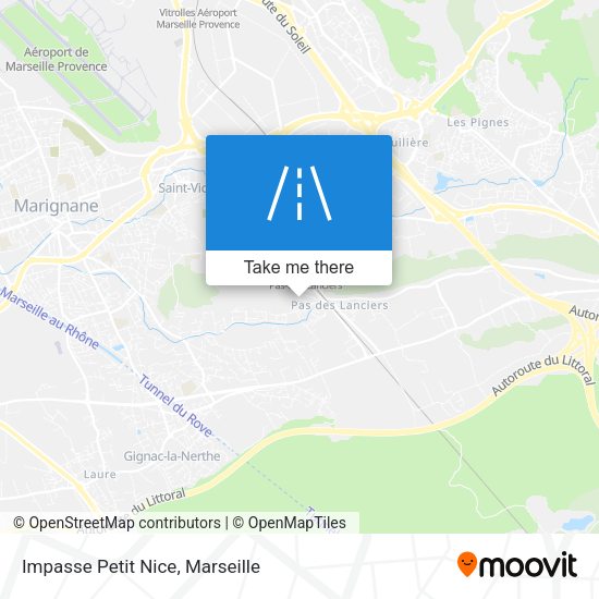 Impasse Petit Nice map