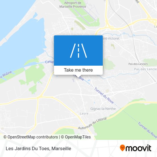 Les Jardins Du Toes map