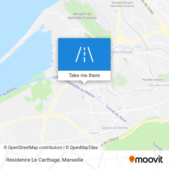 Résidence Le Carthage map