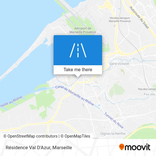 Résidence Val D'Azur map