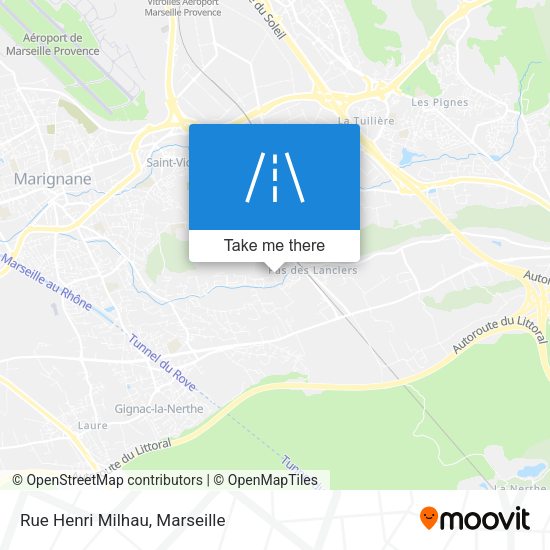 Rue Henri Milhau map