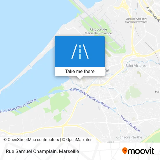 Rue Samuel Champlain map